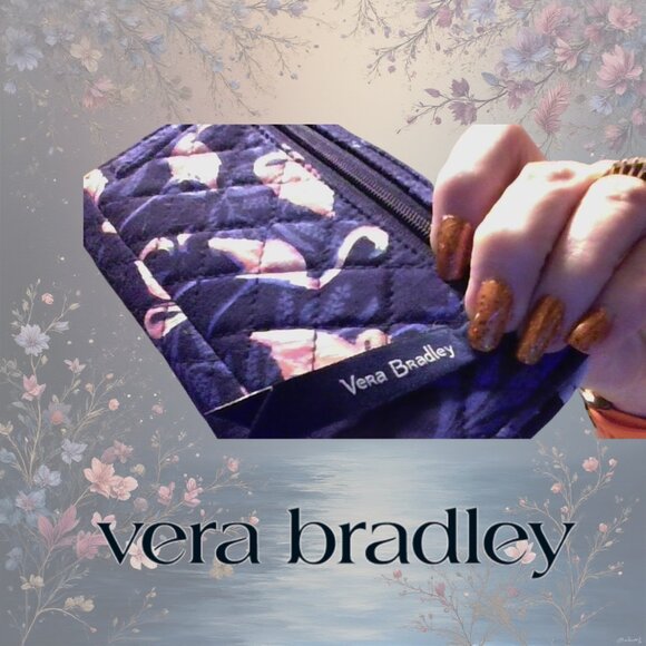 EUC Vera Bradley RFID Finley Small Wallet "Flamingo Party" pattern. - Picture 3 of 5